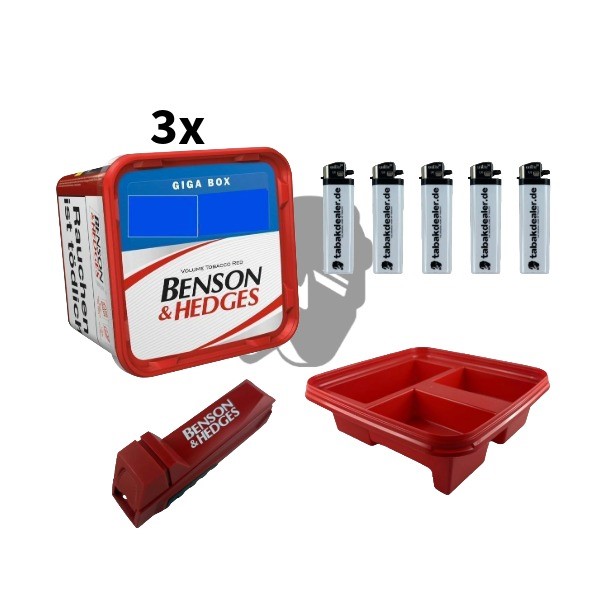 3x Benson & Hedges Tabak 255g