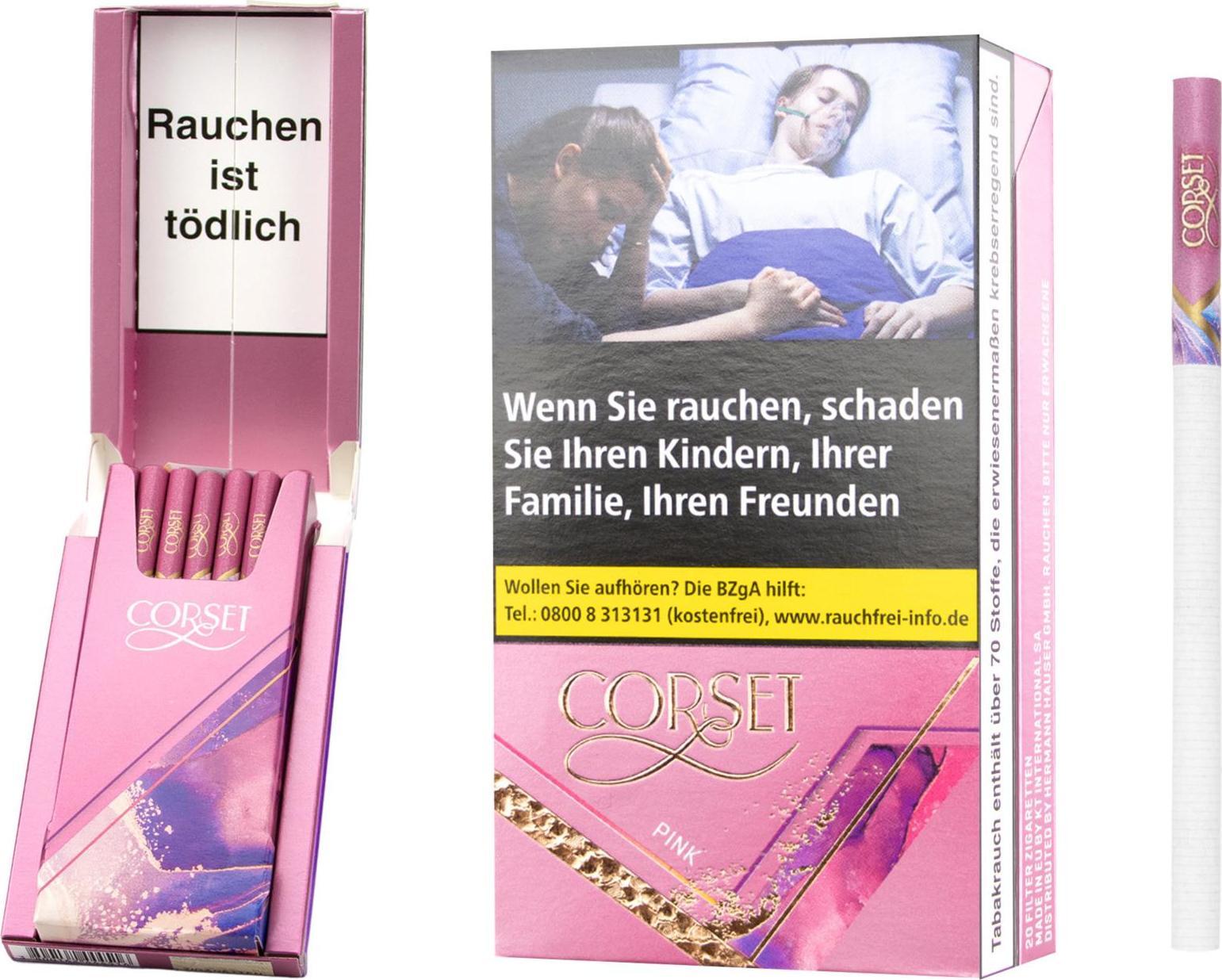 Corset Pink Slim Long 10 x 20 Zigaretten Corset Pink Slim Long 10 x 20 Zigaretten