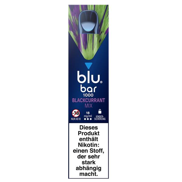 blu bar Blackcurrant Mix 18mg/ml 10 x 1 Stück blu bar Blackcurrant Mix 18mg/ml 10 x 1 Stück