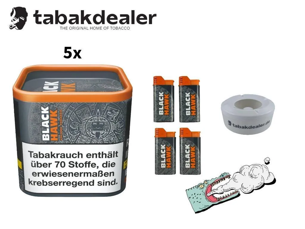 5x Black Hawk Full Flavour 30g