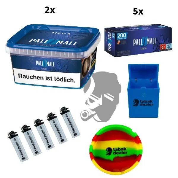 2x Pall Mall Blue Mega 115g