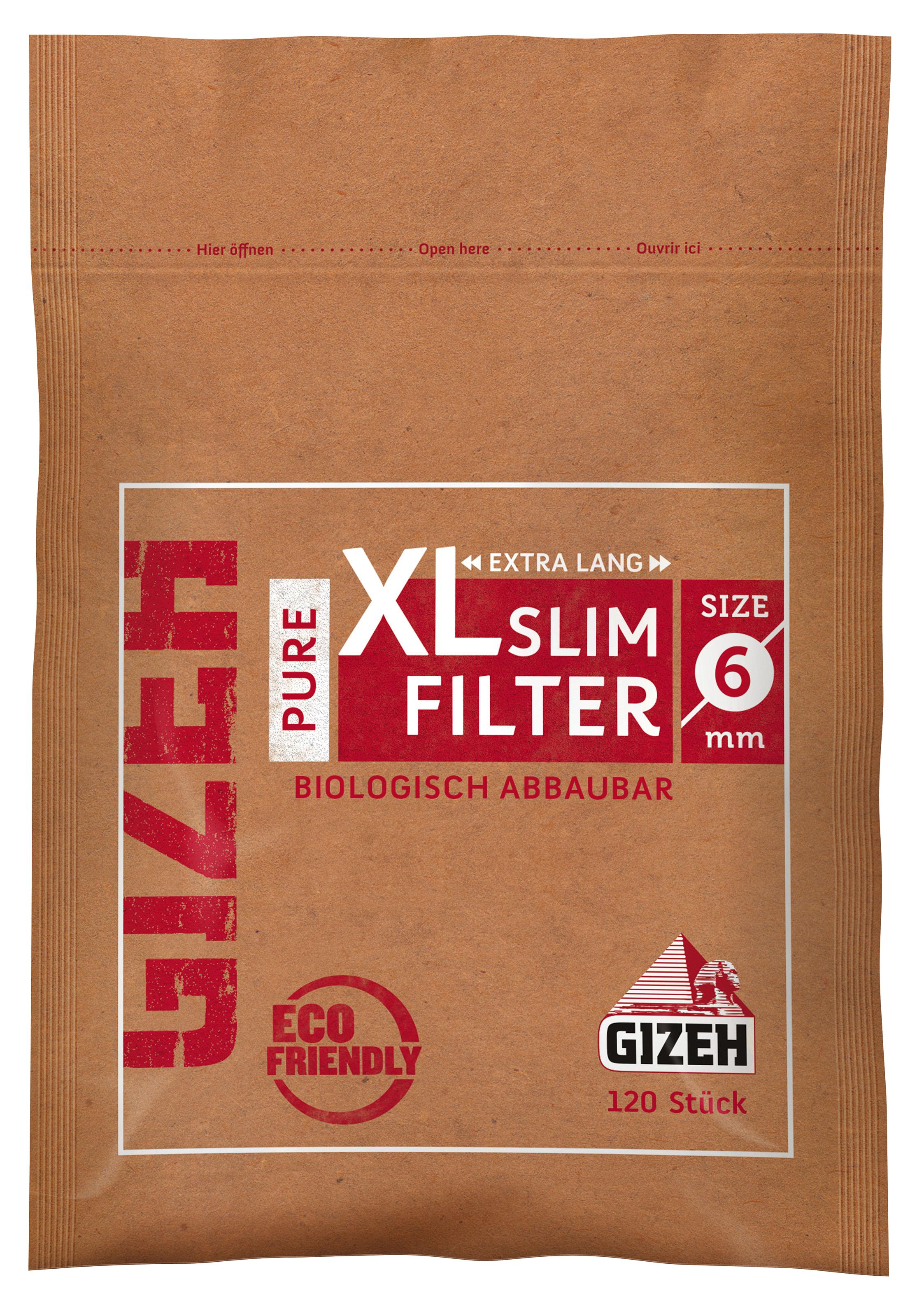 Gizeh Pure XL Slim Filter 6mm  10 x 120 Filter