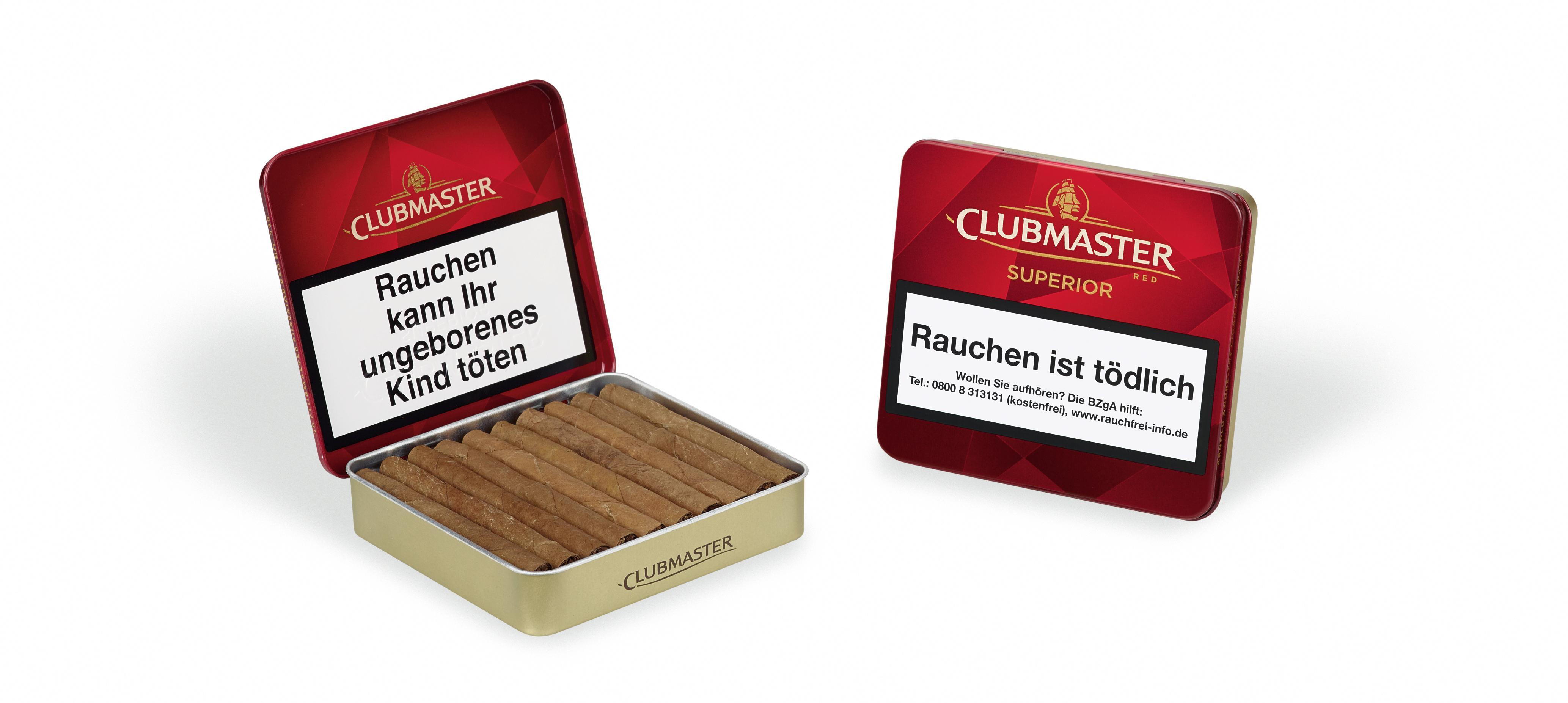 Clubmaster Superior Red ohne Filter Nr. 229 5 x 20 Zigarillos