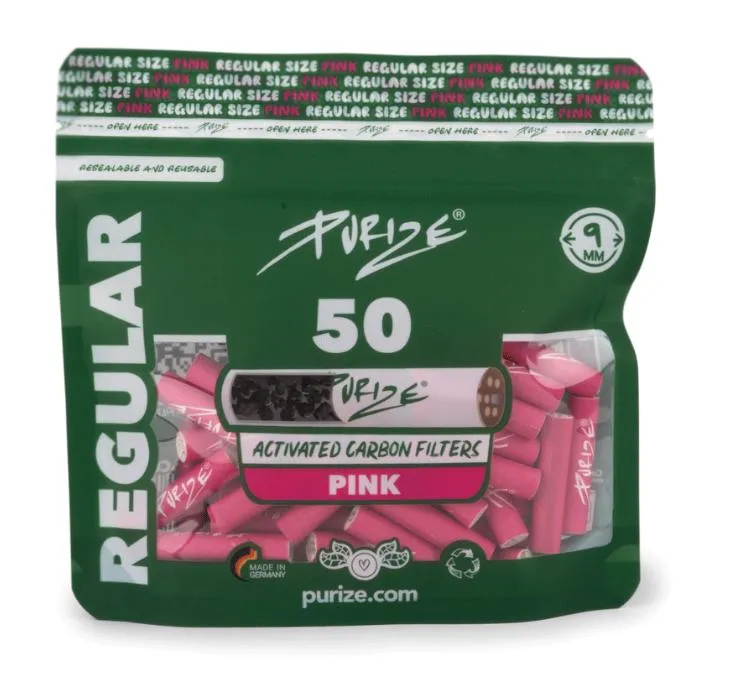 Purize Aktivkohlefilter Reg. Size 50er pink