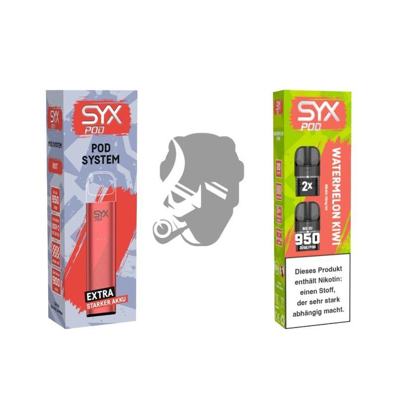 SYX Pod Red + Cartridge Watermelon Kiwi SYX Pod Red + Cartridge Watermelon Kiwi