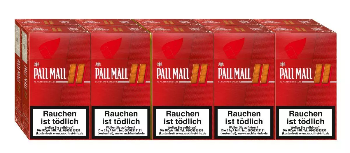 Pall Mall Red Filtercigarillos 10 x 17 Zigarillos