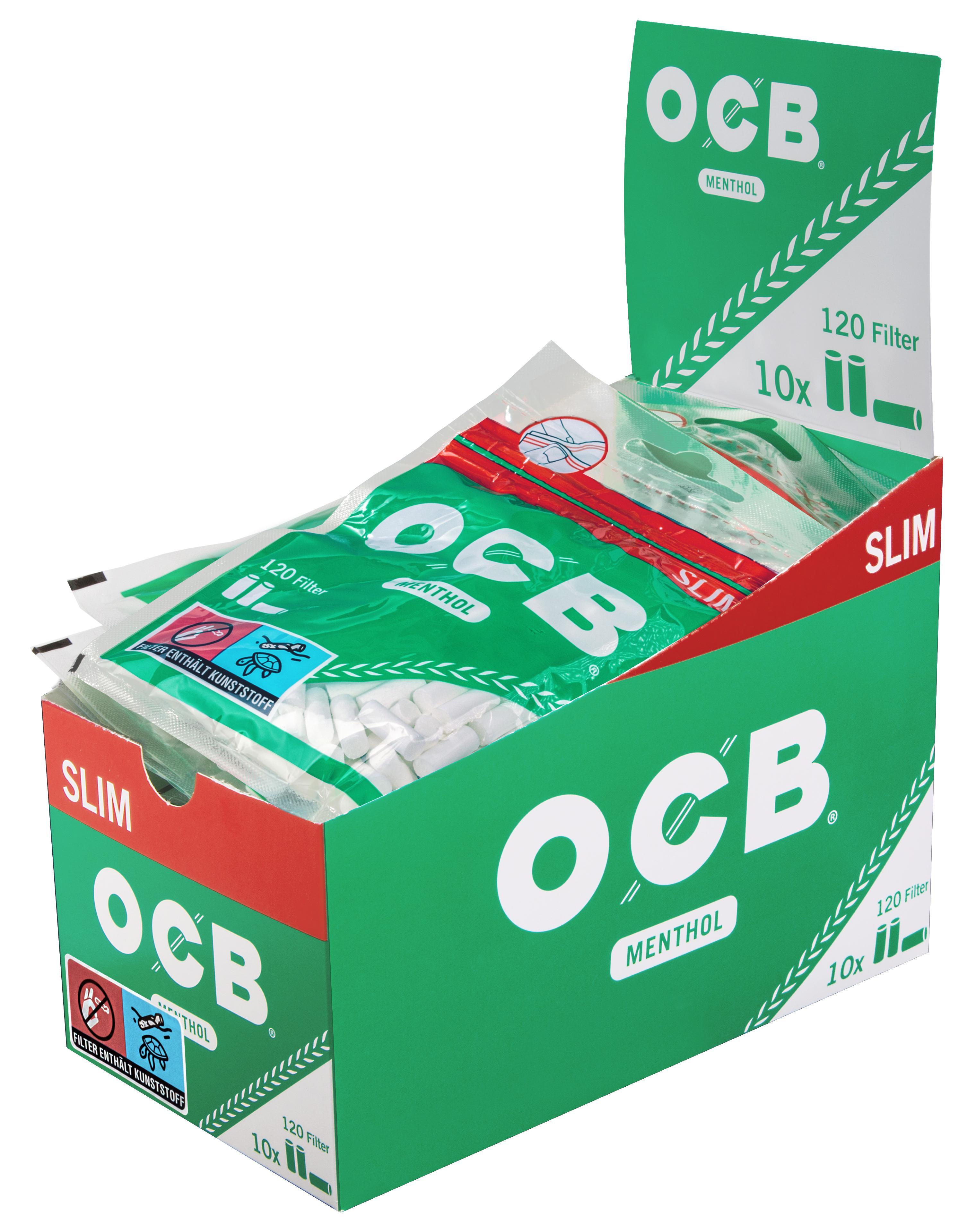 OCB Drehfilter Slim Menthol 6mm 1 x 120 Stück