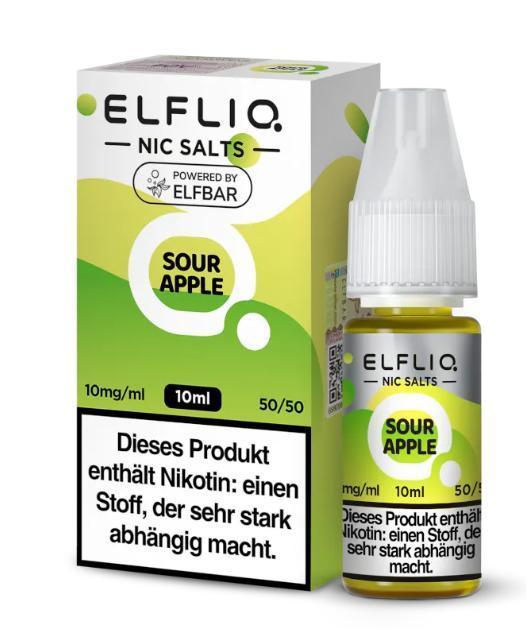ELFLIQ - Sour Apple 10 mg/ml - 10ml Liquid ELFLIQ - Sour Apple 10 mg/ml - 10ml Liquid