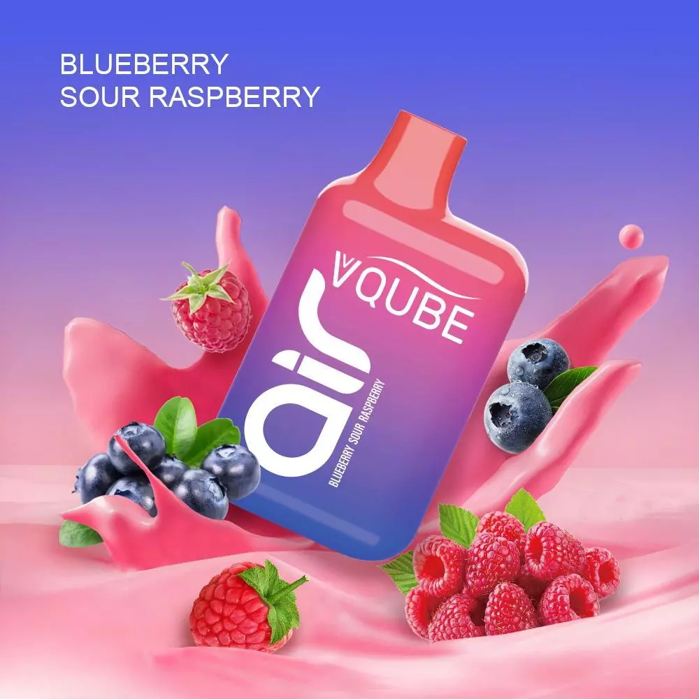 VQUBE AIR E-Shisha Blueberry Sour Raspberry 20mg/ml Nikotin
