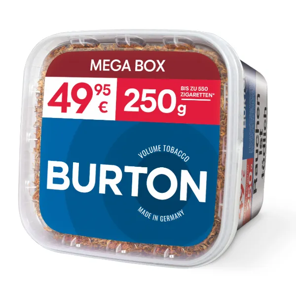 Burton Blue Mega Box 1 x 250g Tabak