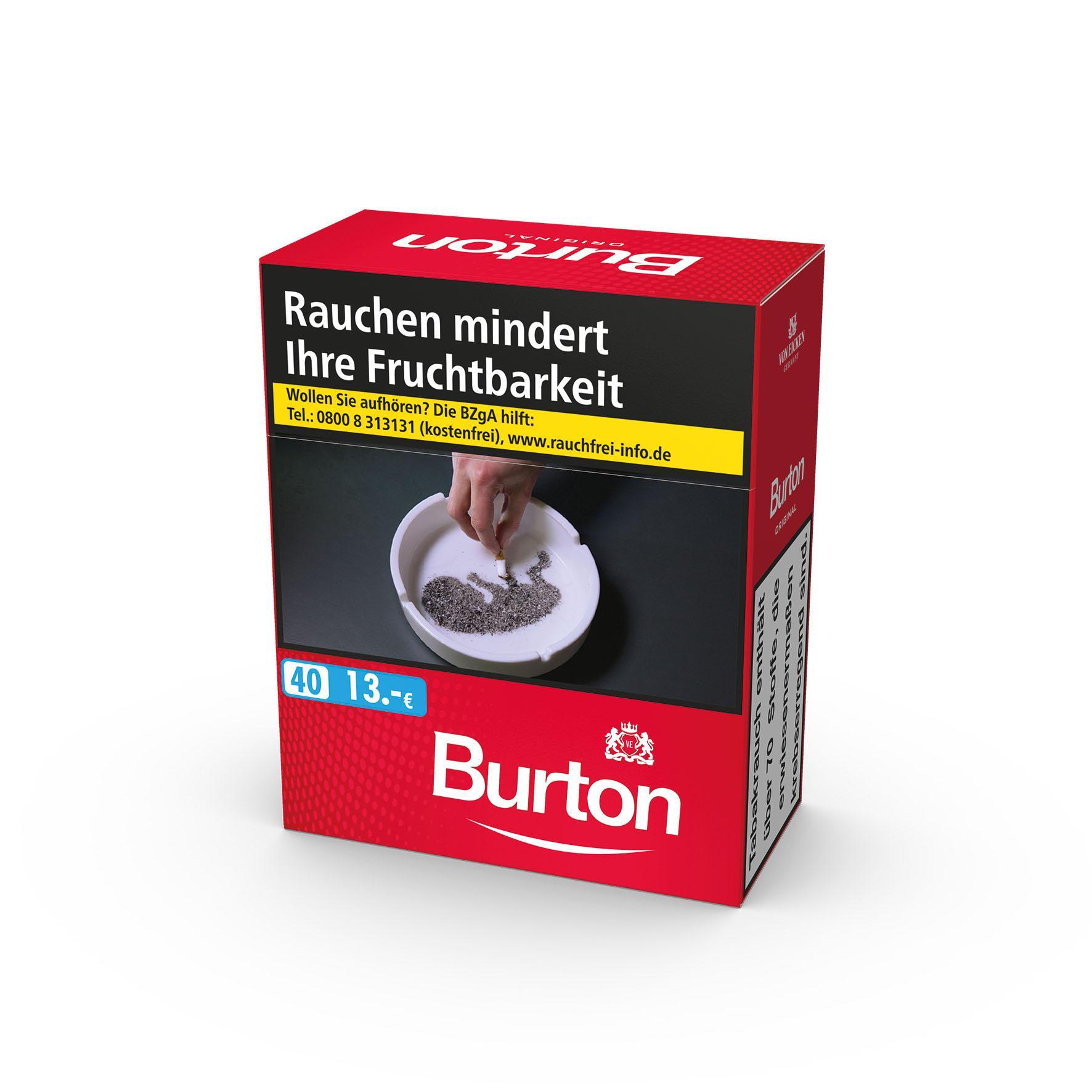 Burton Original XXXL 4 x 40 Zigaretten