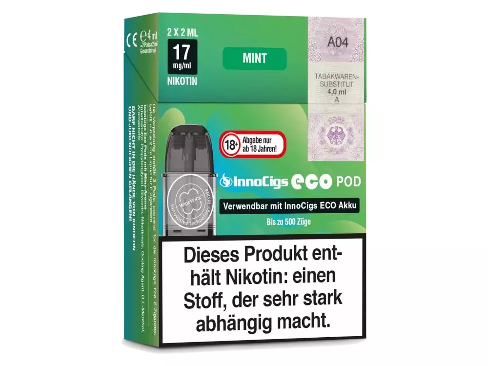 Innocigs Eco Pod Mint ( 2 Stück pro Packung ) 17mg/ml Nikotin