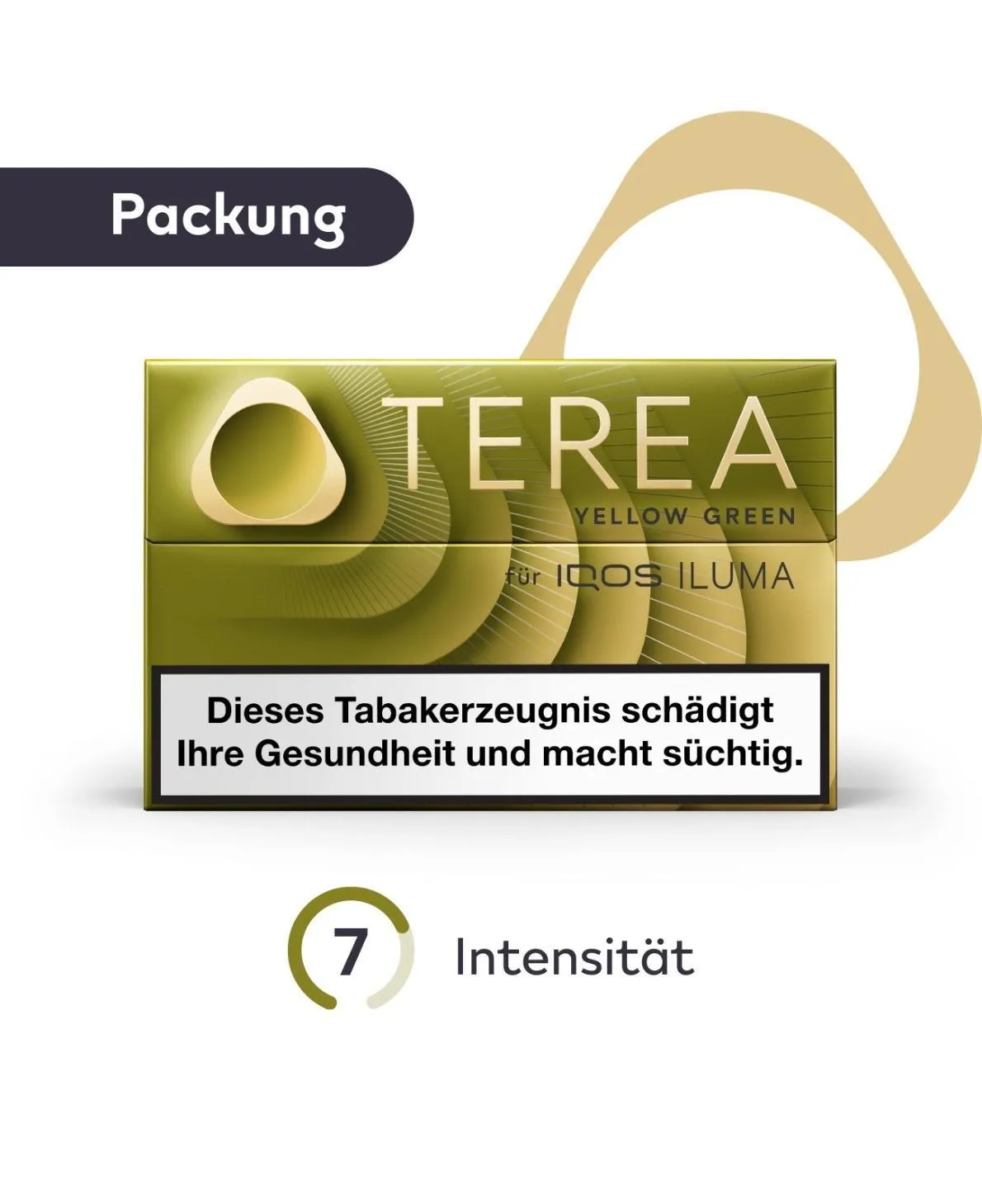 Terea Yellow Green Tabaksticks Packung