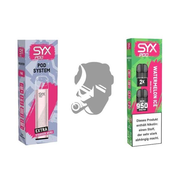 SYX Pod Pink + Cartridge Watermelon Ice SYX Pod Pink + Cartridge Watermelon Ice