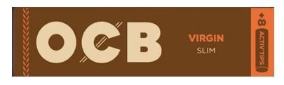 OCB Unbleached Slim Virgin + Active Tips 7mm
