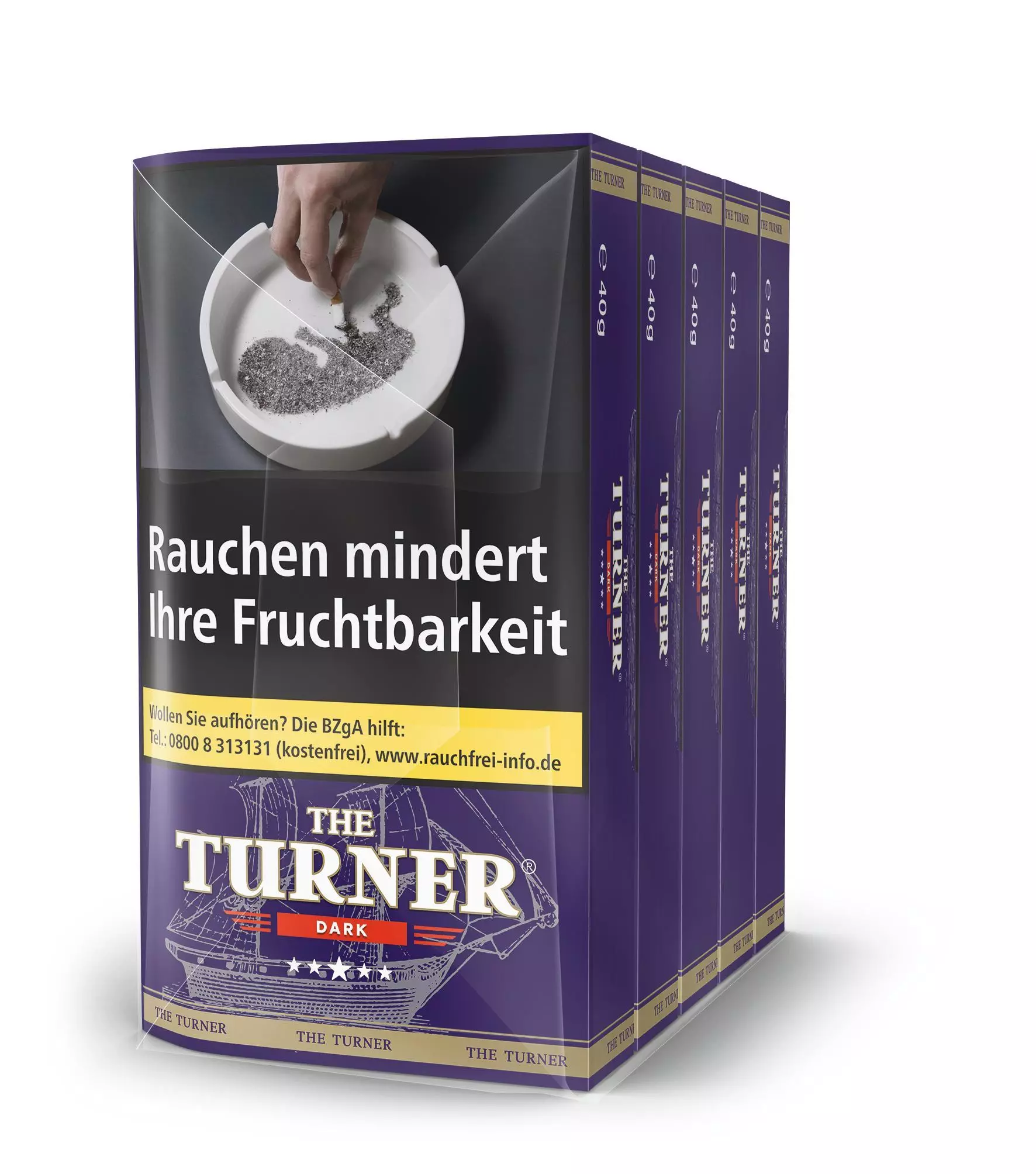 The Turner Dark 5 x 40g Tabak