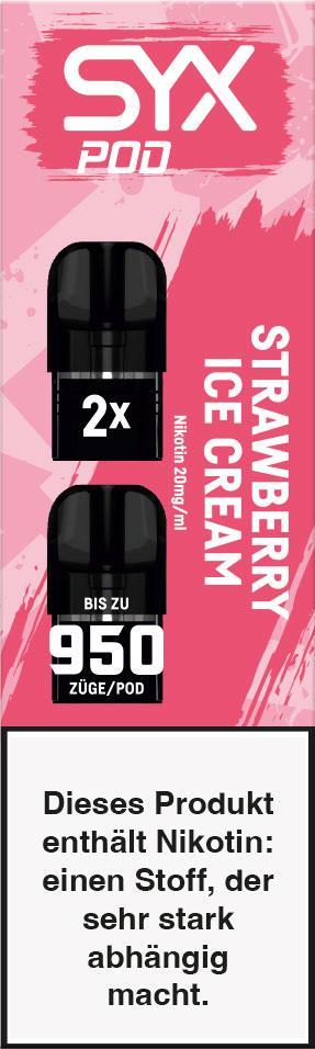 SYX Pod Cartridge Strawberry Ice Cream SYX Pod Cartridge Strawberry Ice Cream
