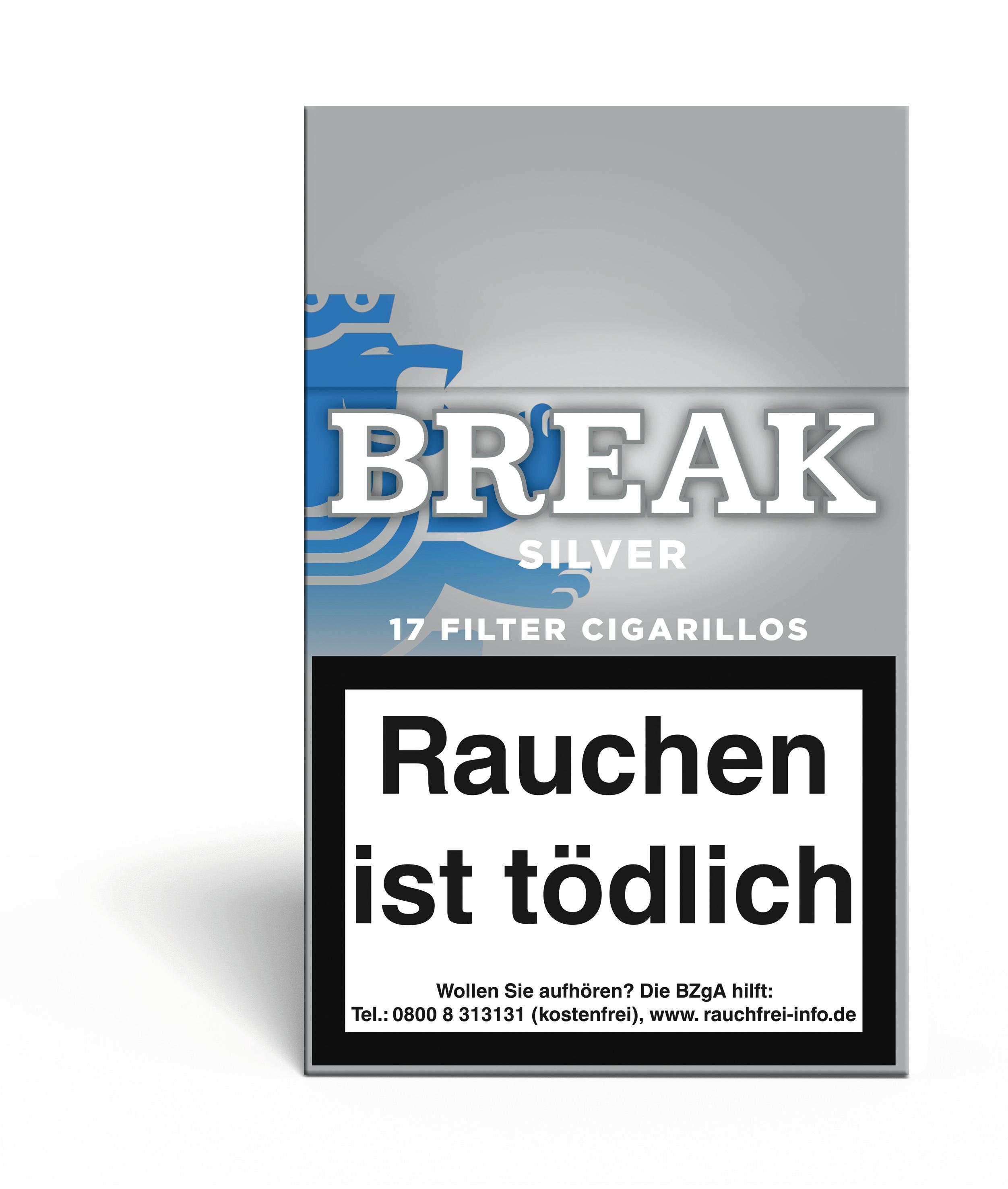 Break American Blend Cigarillos Silver 10 x 17 Zigarillos