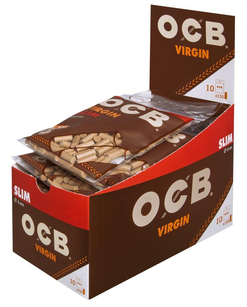 OCB Unbleached Virgin Slim 6mm 10 x 150 Stück 10 x 150 Filter