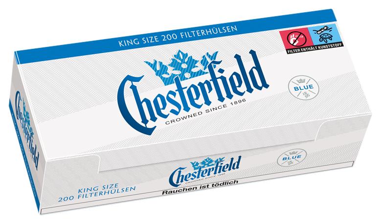 Chesterfield Hülsen Blue King Size 5 x 200 Stück 200 St