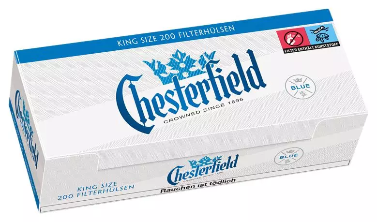 Chesterfield Hülsen Blue King Size 5 x 200 Stück
