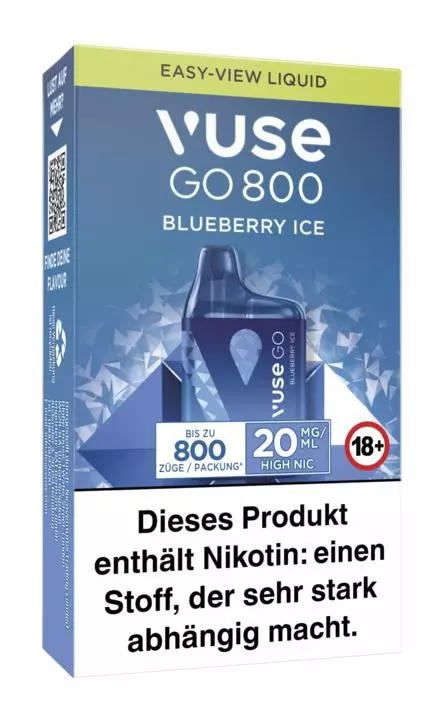Vuse GO 800 (BOX) Blueberry Ice 20mg/ml Nikotin