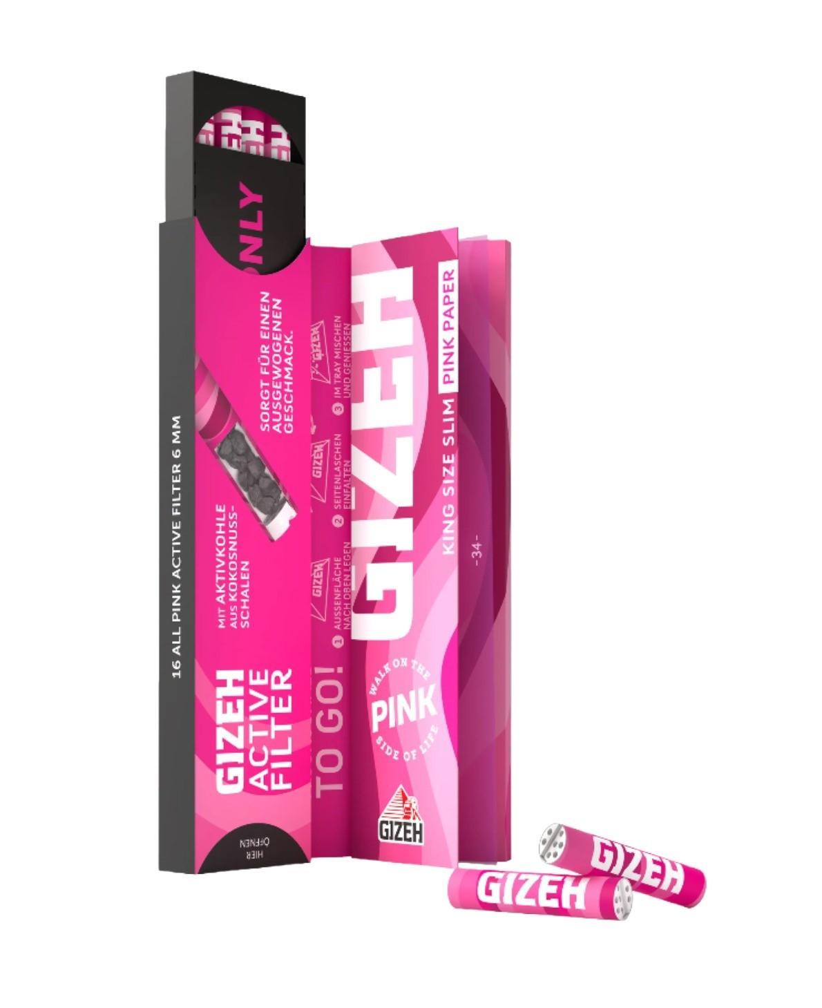 GIZEH PINK KSS + Active Filter 1 x 34 Blättchen GIZEH PINK KSS + Active Filter 1 x 34 Blättchen