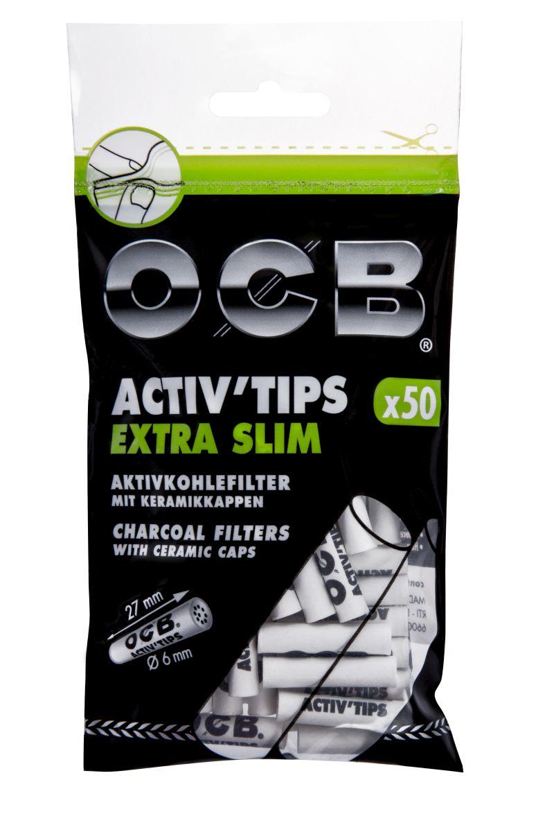OCB Activ Tips Extra Slim 6mm 1 x 50 Stück