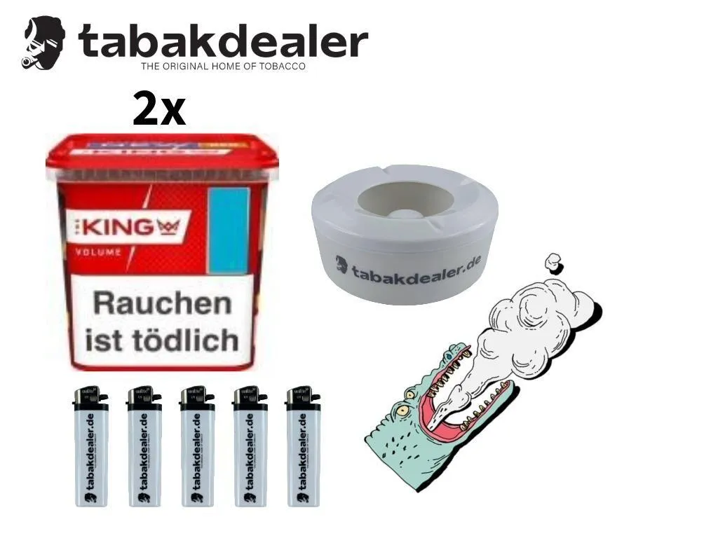 2x King Red Volumentabak 280g