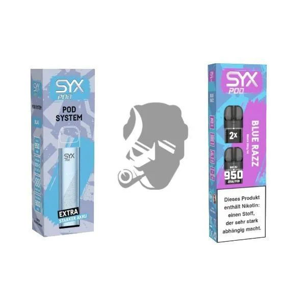 SYX Pod Blue + Cartridge Blue Razz