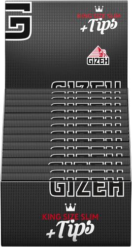 Gizeh Black King Size Slim + Tips 26 x 34 Stück Gizeh Black King Size Slim + Tips 26 x 34 Stück