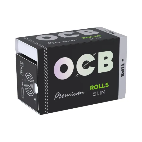 OCB Rolls & Tips schwarz 1 x 4m + 40 Filter Tips