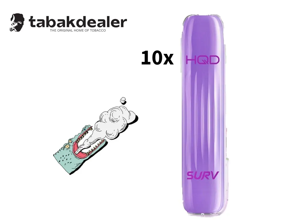 HQD SURV Grapey 10 Stück