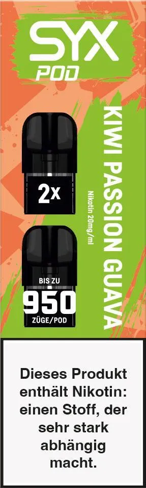 SYX Pod Cartridge Kiwi Passion Guava