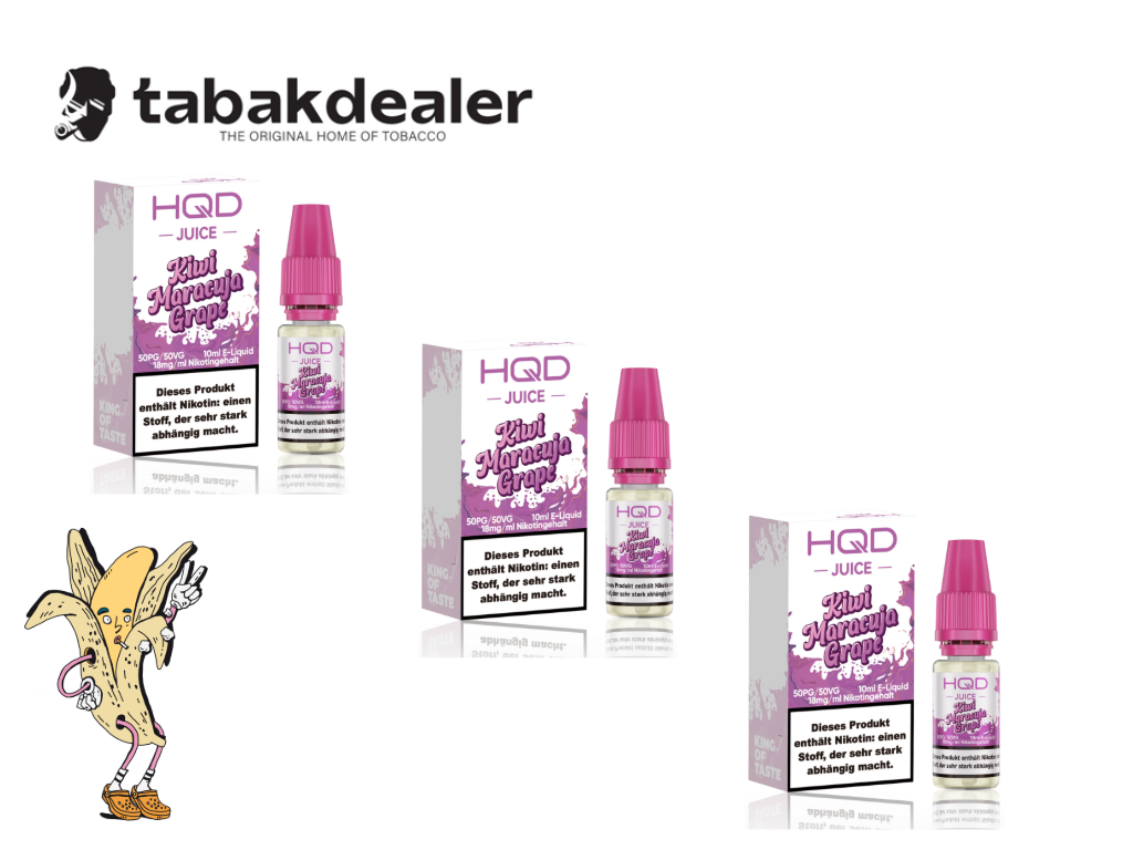 HQD Juice Kiwi Maracuja Grape 18mg/ml 3er