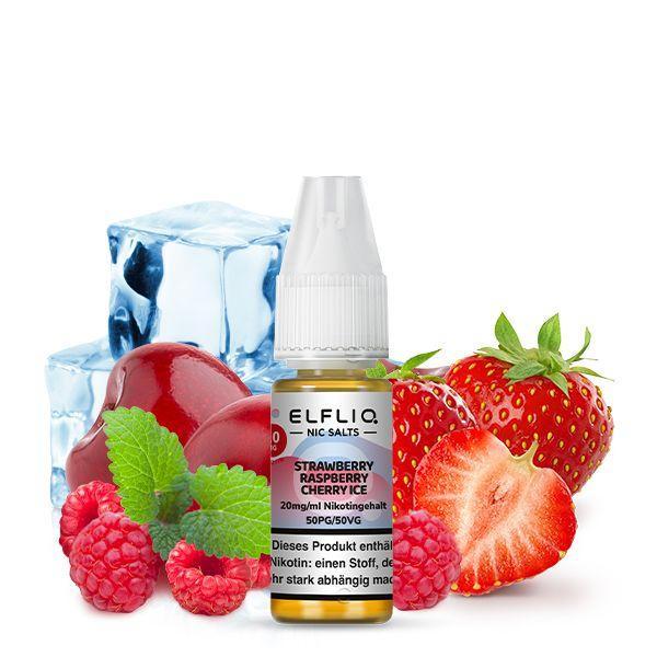 ELFLIQ - Strawberry Raspberry Cherry Ice 20mg/ml Nikotinsalz, 10ml Liquid