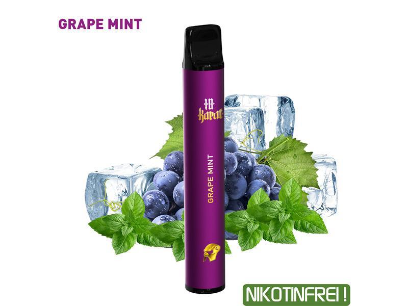 18 Karat E-Shisha Grape Ice Mint 0mg/ml Nikotin 1 Stück