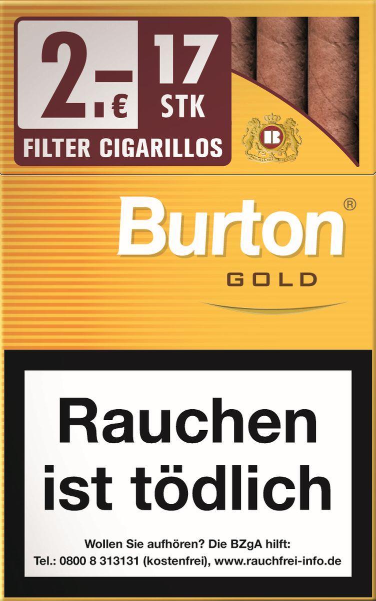 Burton Gold Filter Zigarillos 10 x 17 Zigarillos