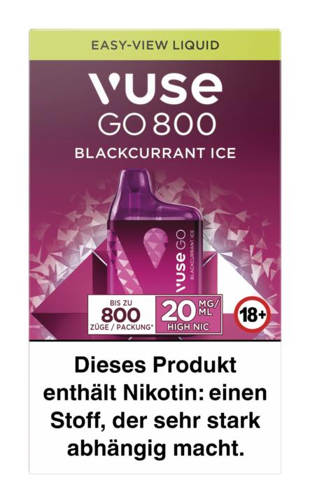 Vuse GO 800 (BOX) Blackcurrant Ice 20mg/ml Nikotin