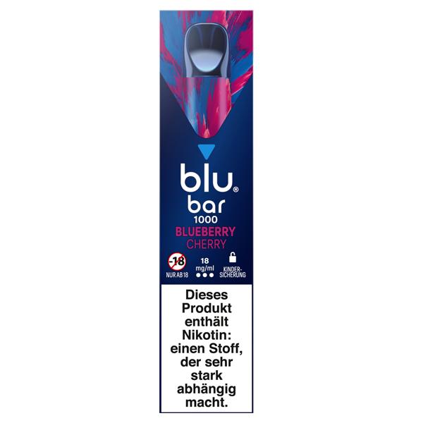 blu bar blueberry Cherry 18mg