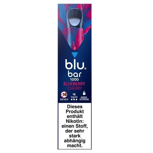 blu bar blueberry Cherry 18mg