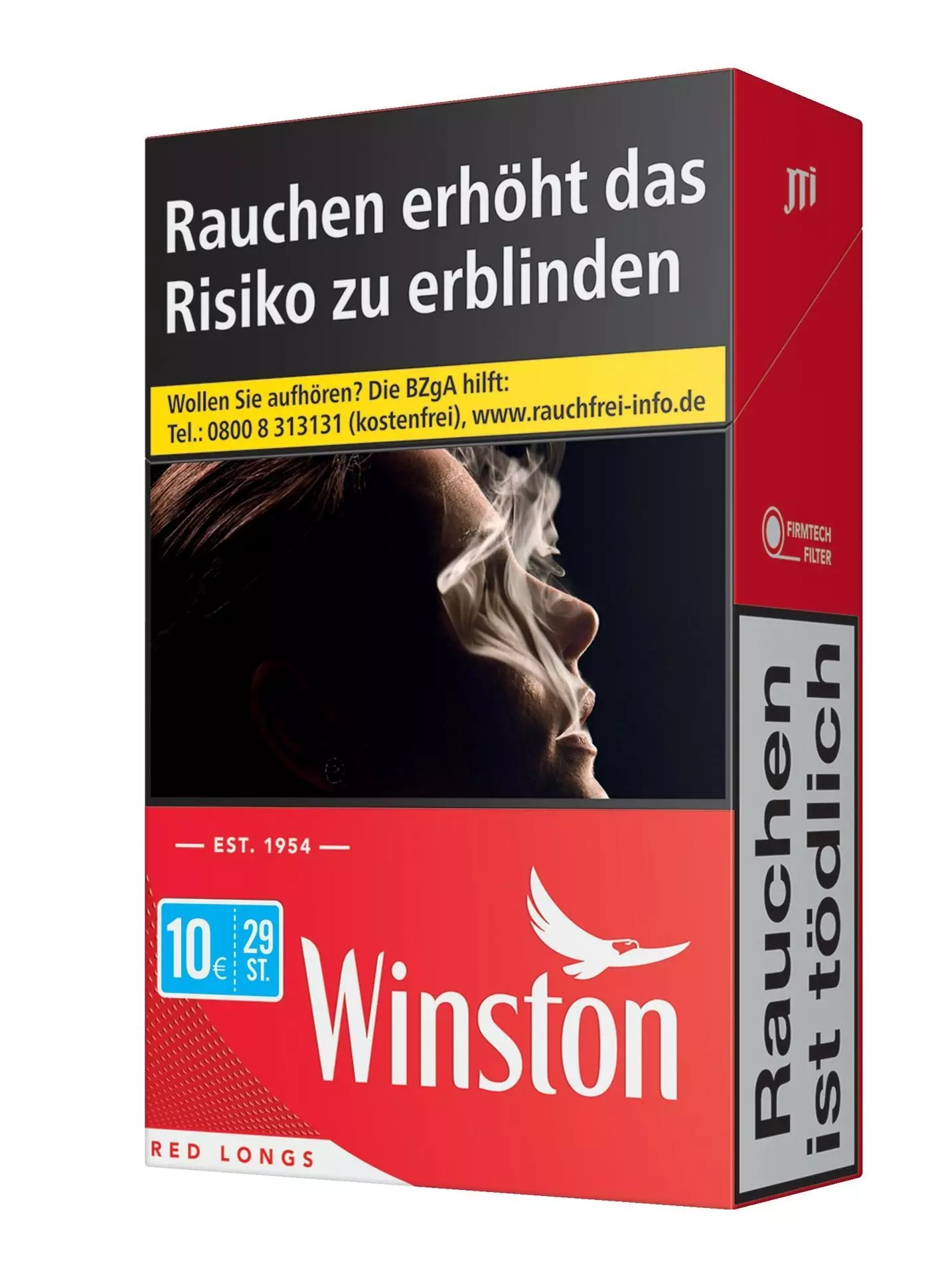Winston Red 100 XXL 8 x 29 Zigaretten