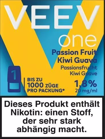 VEEV One Pod Passionsfruit Kiwi Guava 20mg/ml 1 Stück