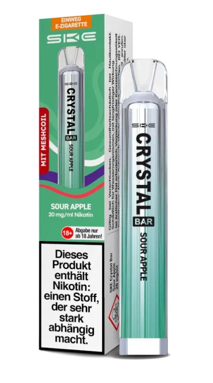 SKE Crystal Bar Sour Apple 20mg/ml Nikotin