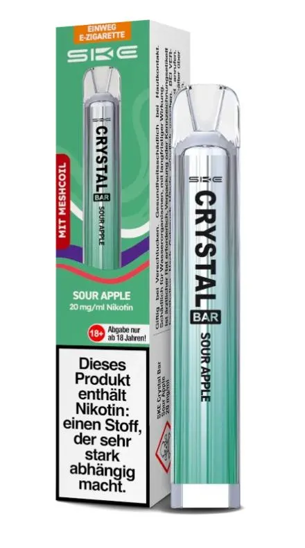 SKE Crystal Bar Sour Apple 20mg/ml Nikotin