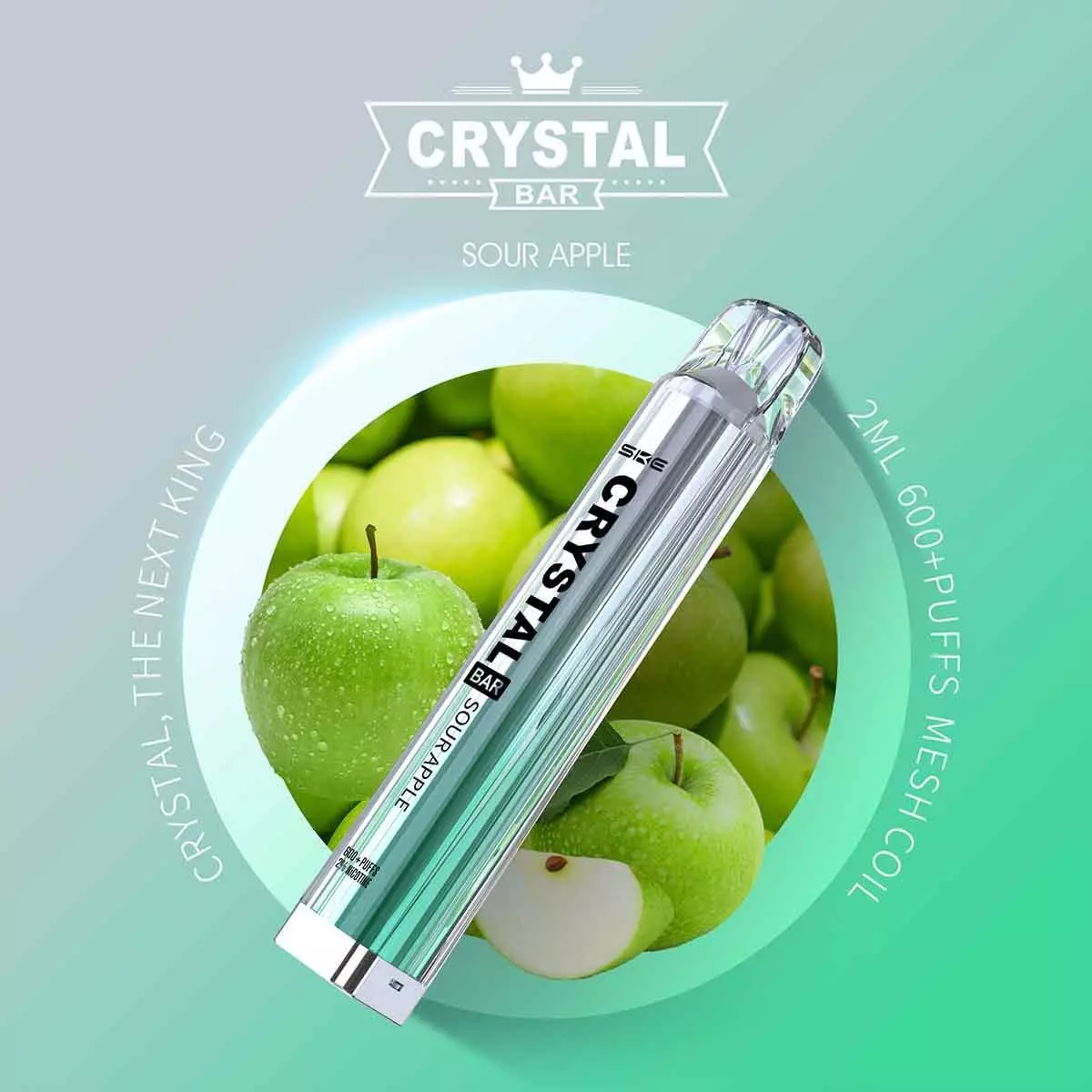 SKE Crystal Bar Sour Apple 20mg/ml Nikotin 1 Stück