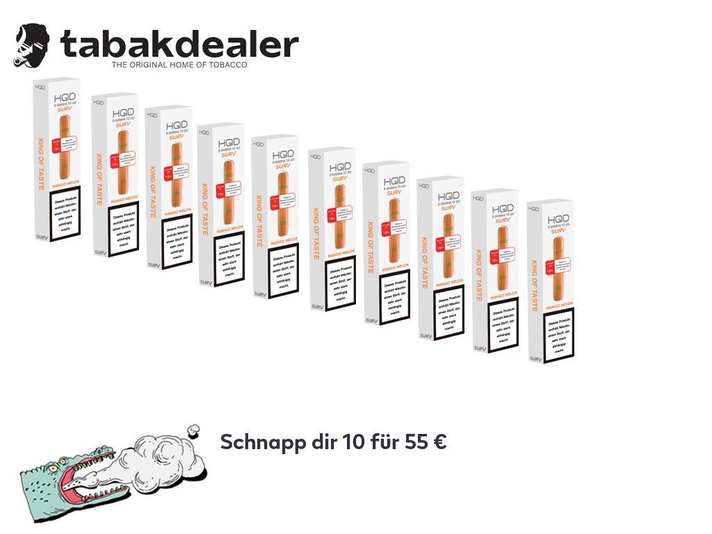 HQD SURV Mango Melon Ice 10 Stück