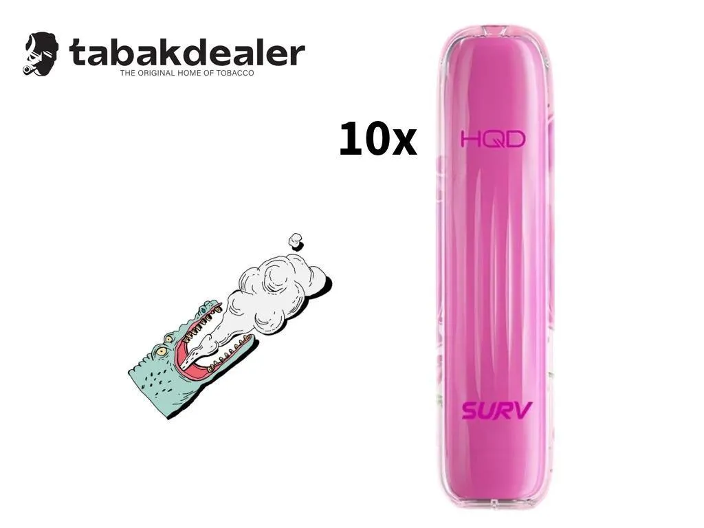 HQD SURV Chew (Bubble Gum) 10 Stück