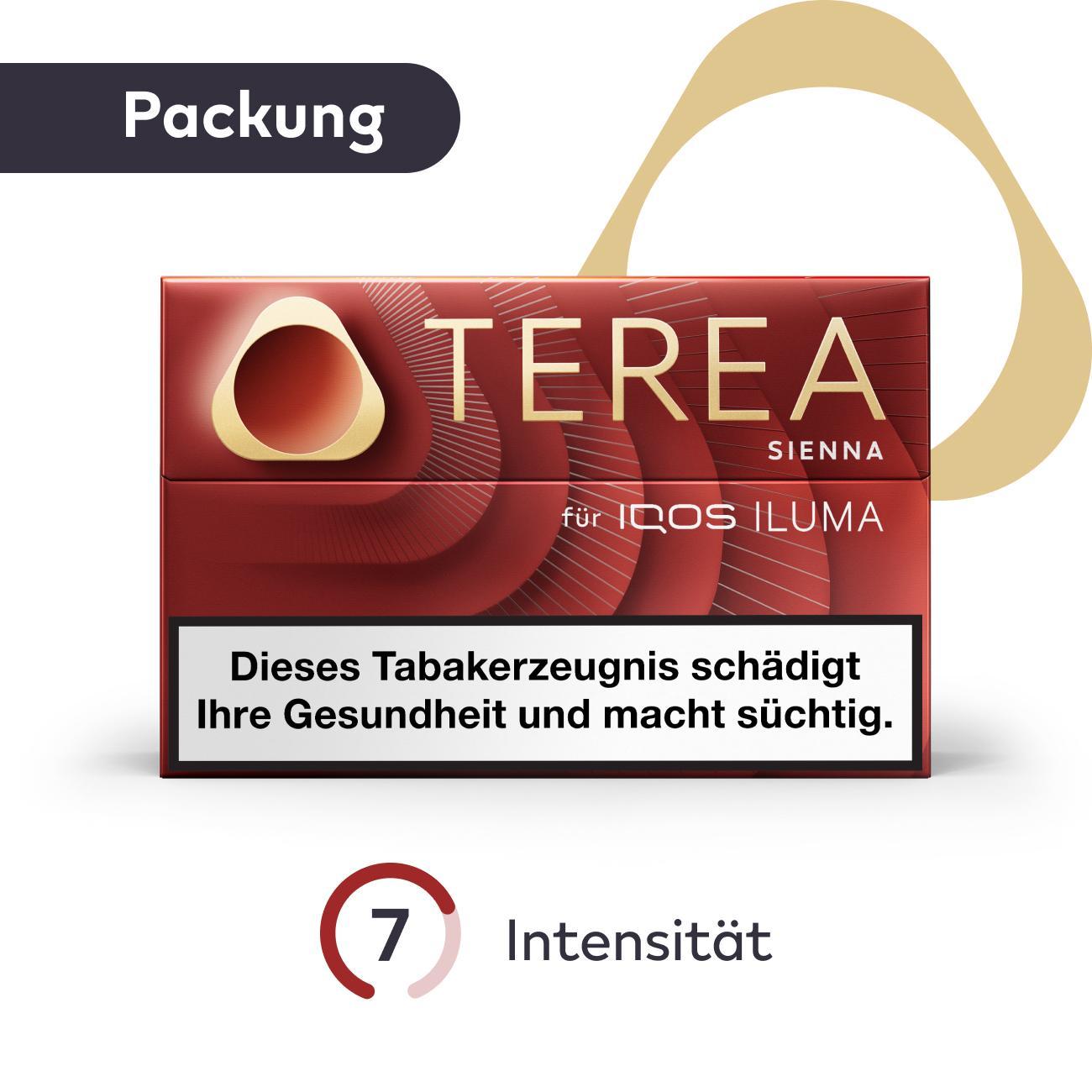 Terea Sienna Tabaksticks Packung