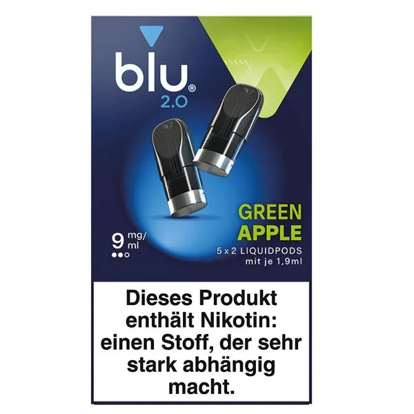 blu 2.0 Liquidpod Green Apple 9mg/ml
